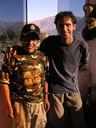 Maciej with the very friendly and very funny hostel owner in Cabanaconde.
